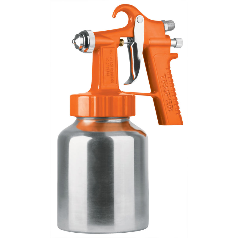 Pistola p/pintar baja presión, naranja, entrada superior