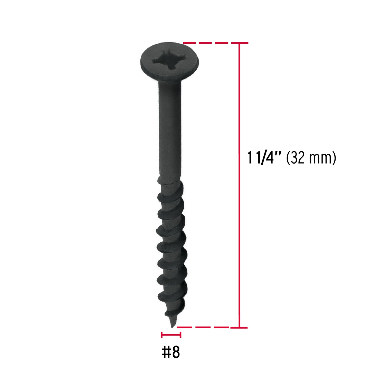 Pija tipo Quadrex, 8X1-1/4"