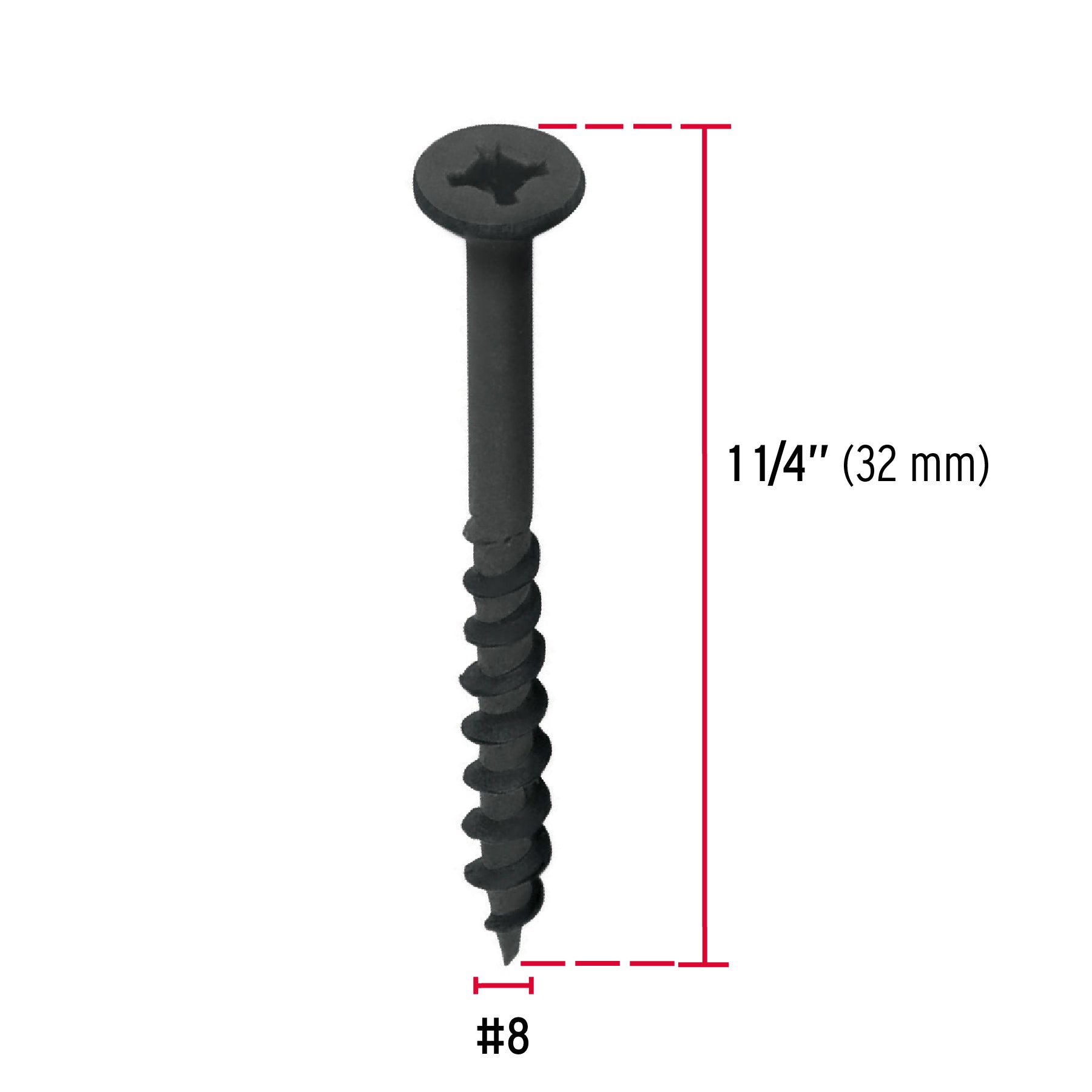 Pija tipo Quadrex, 8X1-1/4"