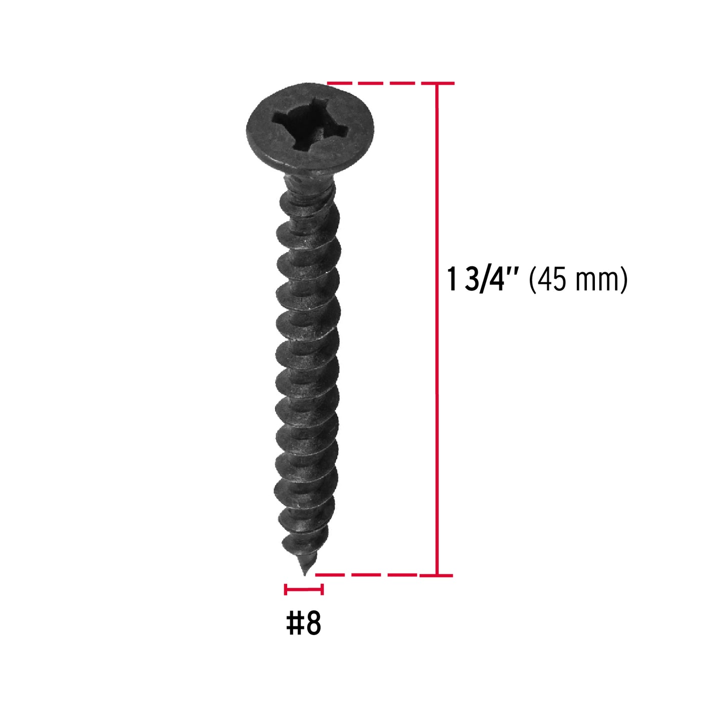 Pija tipo Quadrex, 8X1-3/4"