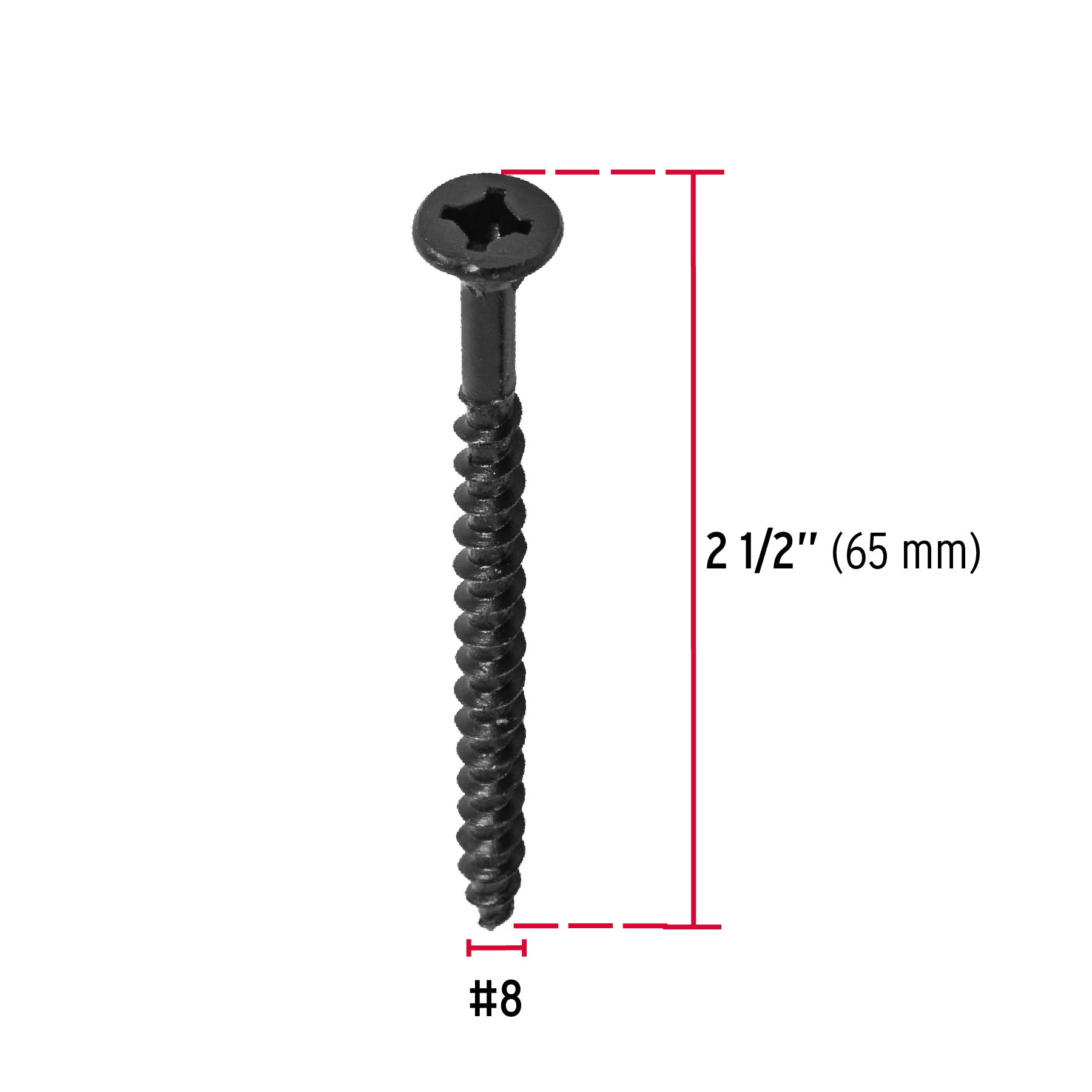 Pija tipo Quadrex, 8x2-1/2"