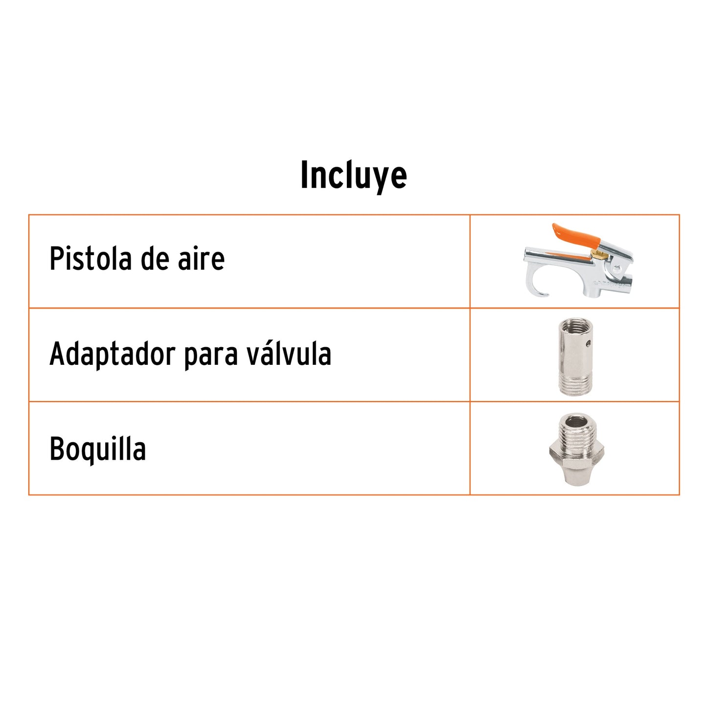 Pistola metálica para sopletear, cuerda 1/4 npt