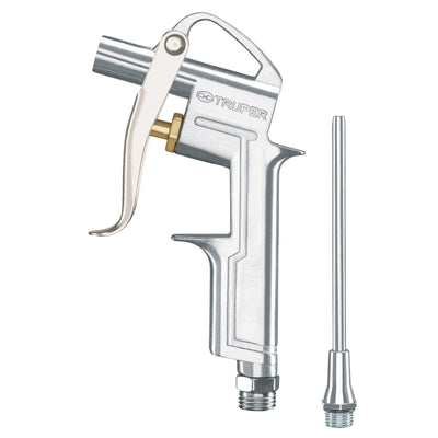 Pistola metálica para sopletear, con extensión de 4"