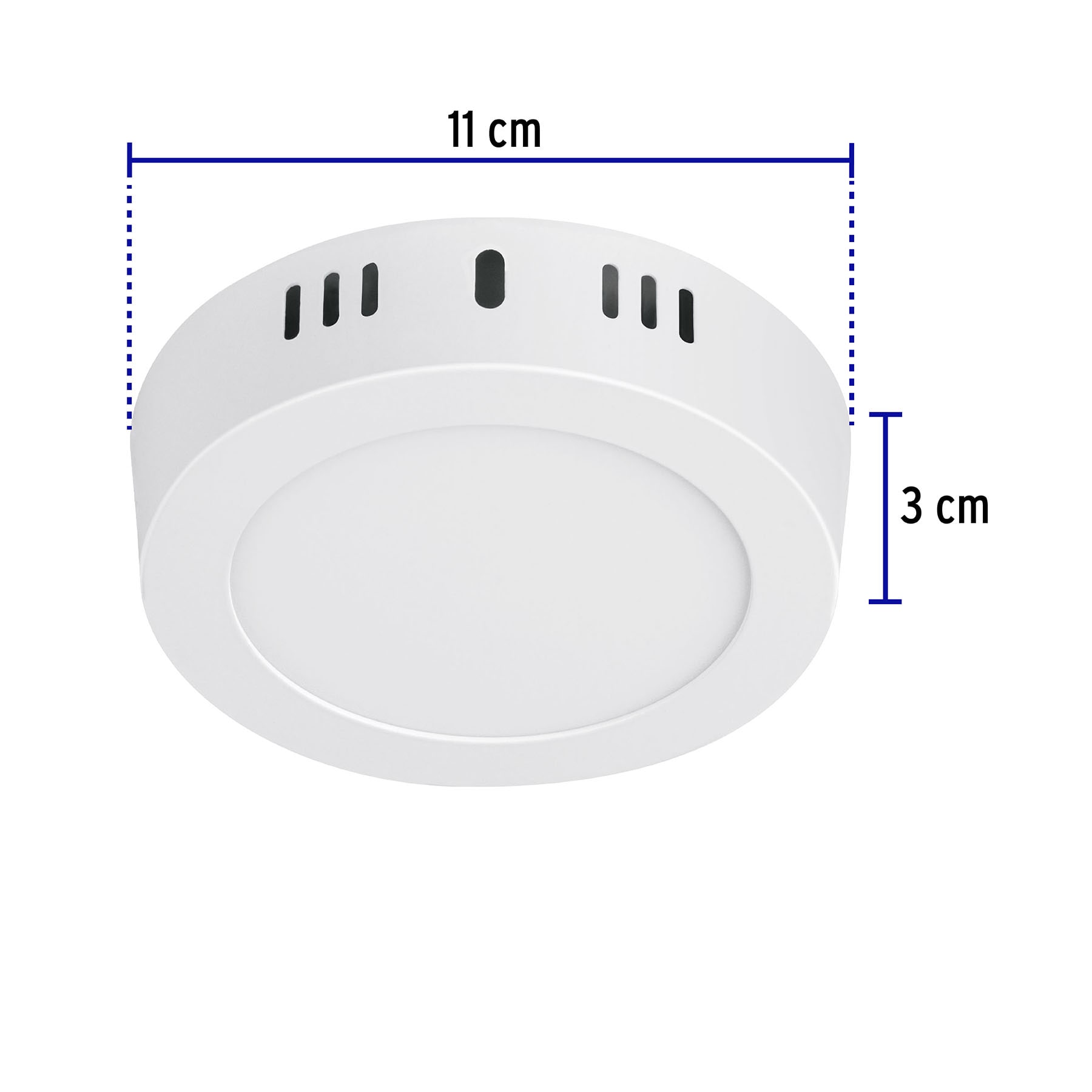 Plafón redondo, moderno, 6W, 6500K, LED, blanco