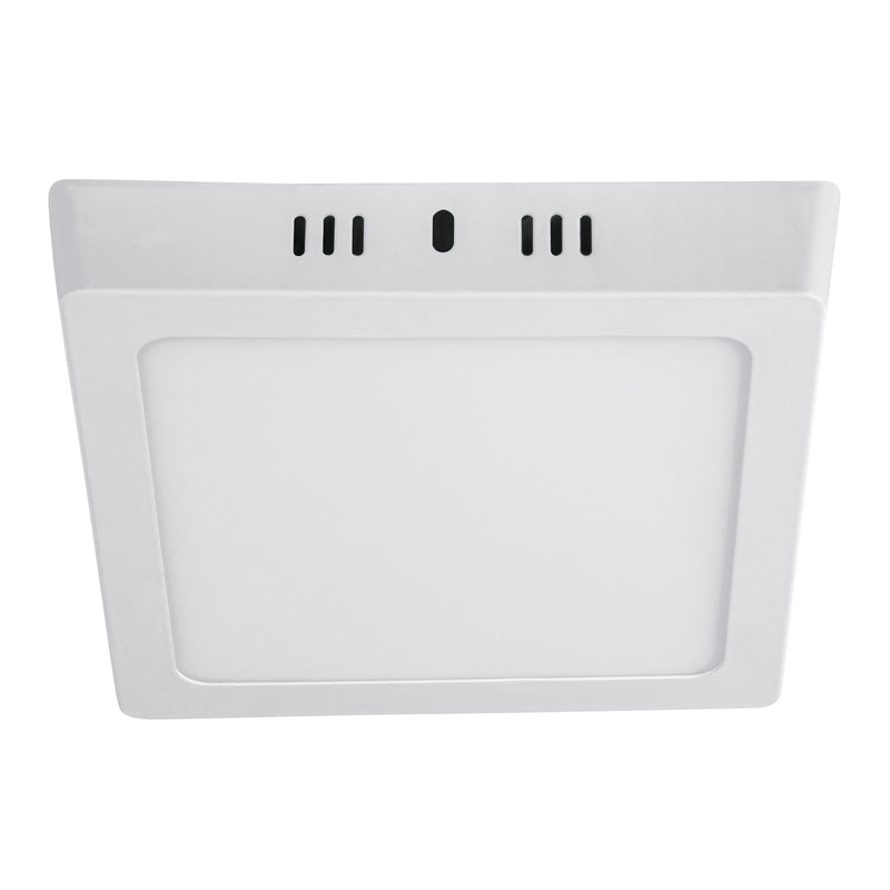 Plafón cuadrado, moderno, 12 W, 6500 K, LED, blanco