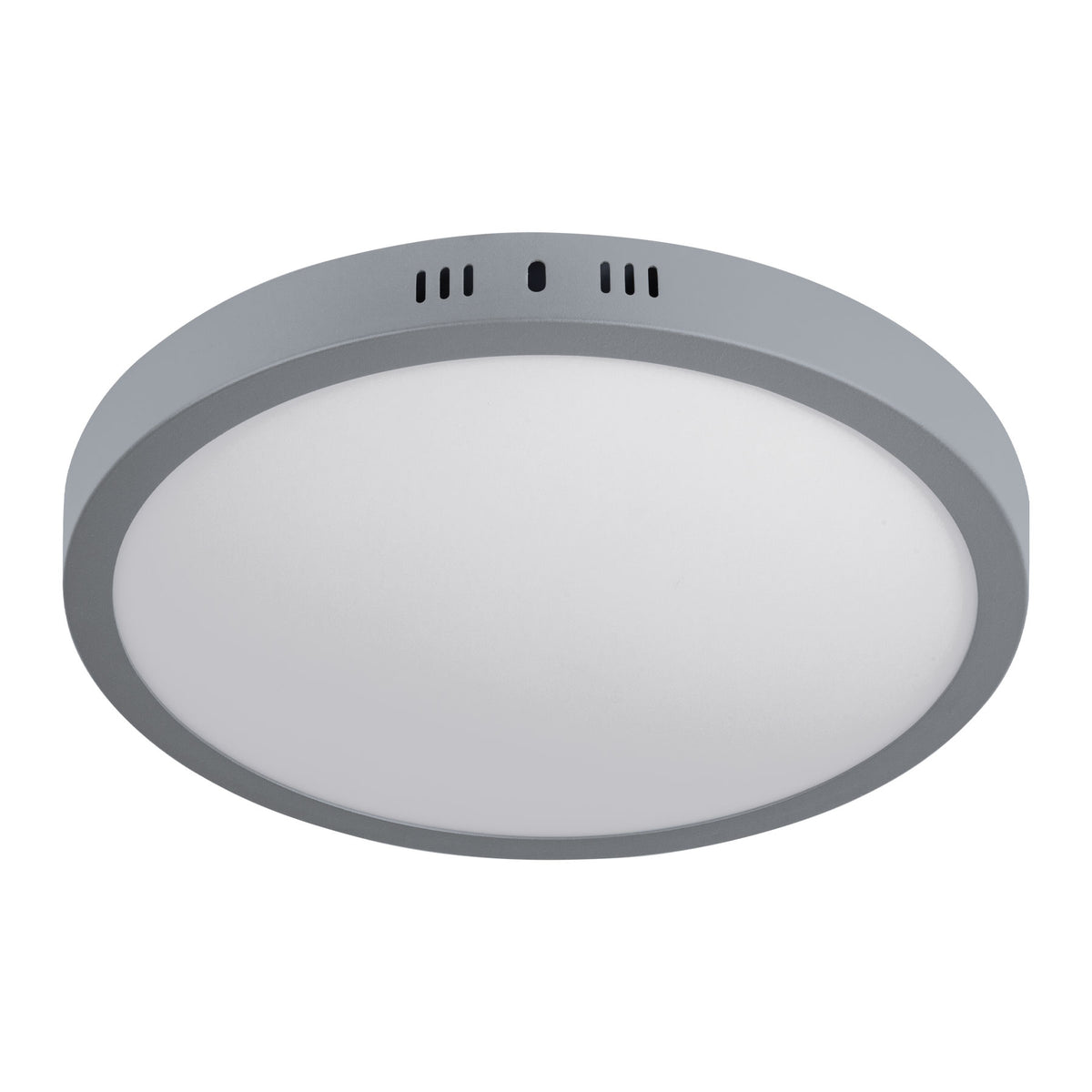 Plafón redondo, moderno, 24 W, 6500K, LED, acabado gris