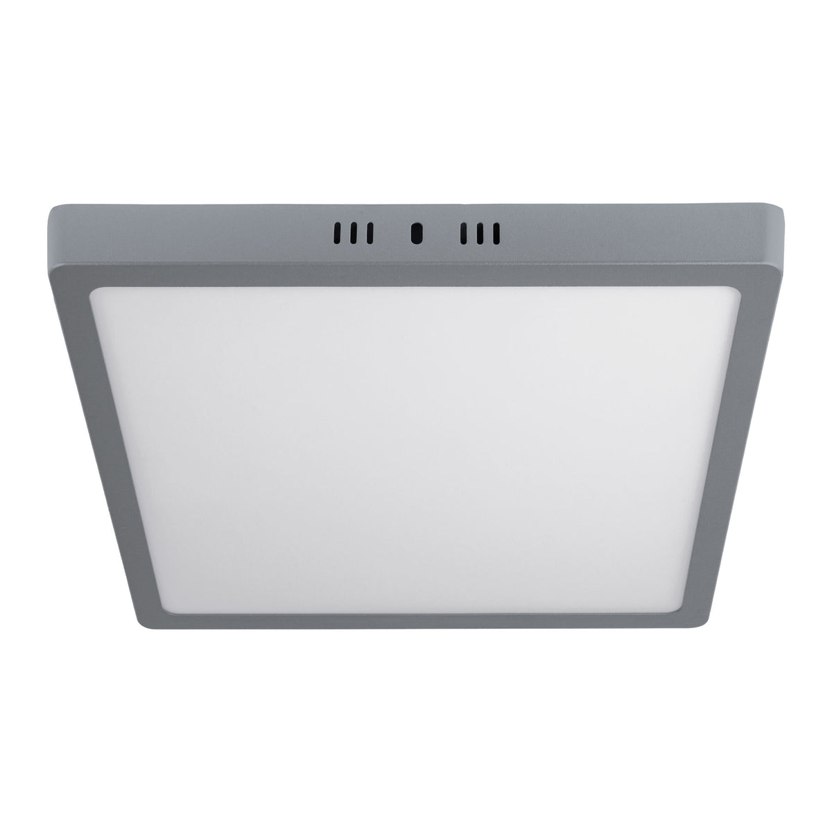 Plafón cuadrado, moderno, 24 W, 6500 K, LED, gris