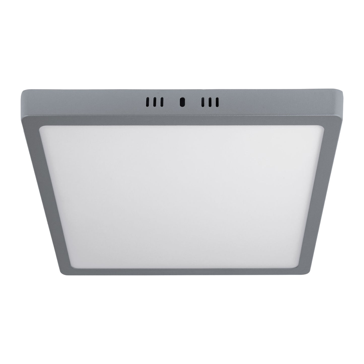 Plafón cuadrado, moderno, 24 W, 6500 K, LED, gris
