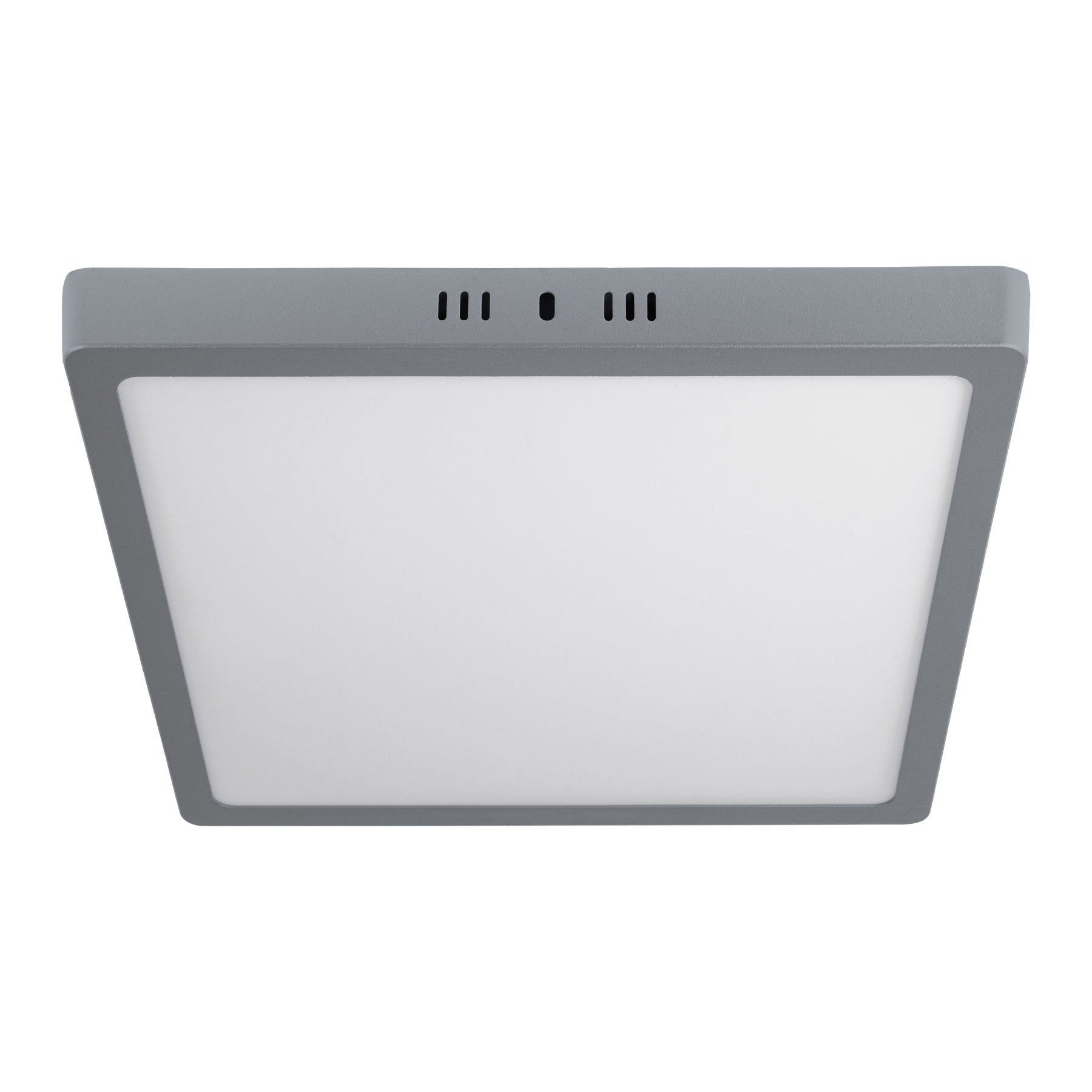 Plafón cuadrado, moderno, 24 W, 6500 K, LED, gris