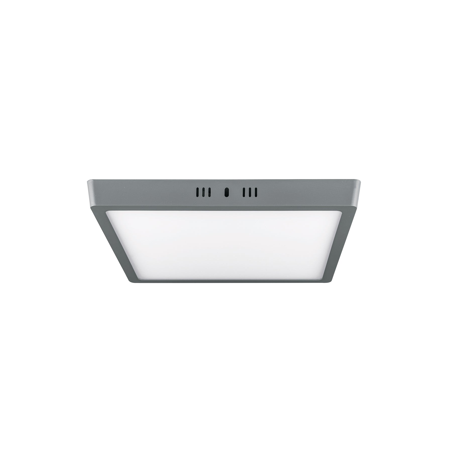 Plafón cuadrado, moderno, 24 W, 6500 K, LED, gris