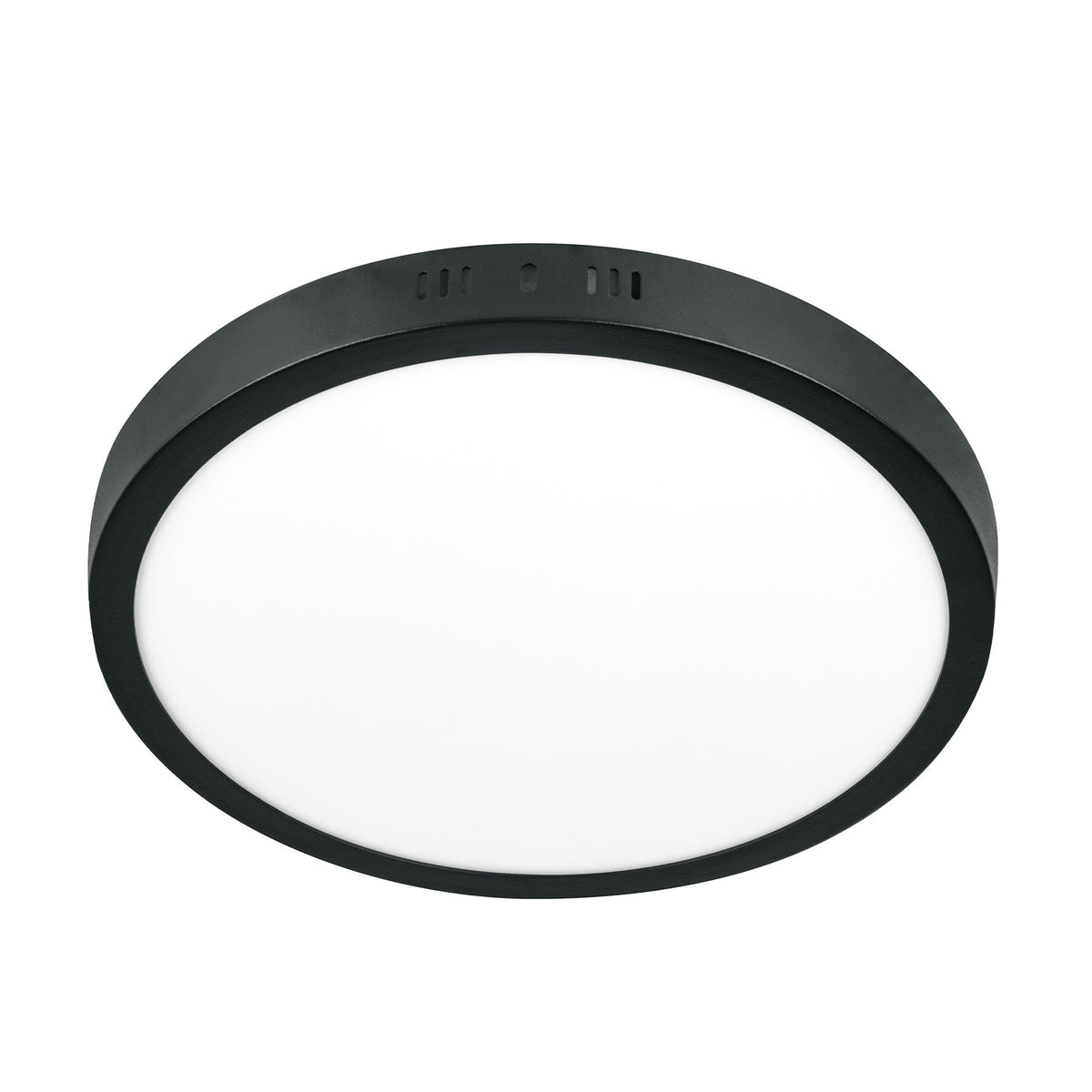 Luminario de LED 24 W redondo tipo plafón luz de día, negro