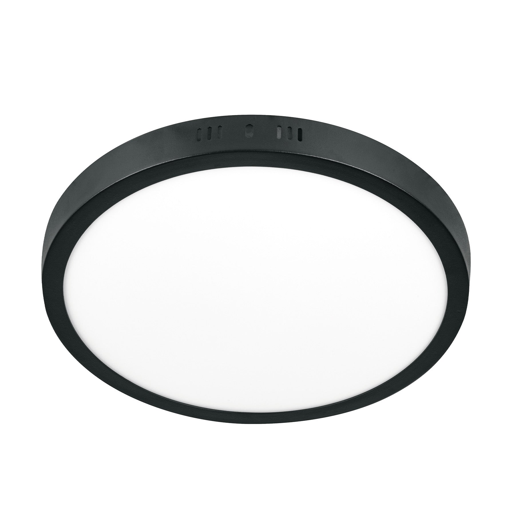 Luminario de LED 24 W redondo tipo plafón luz de día, negro