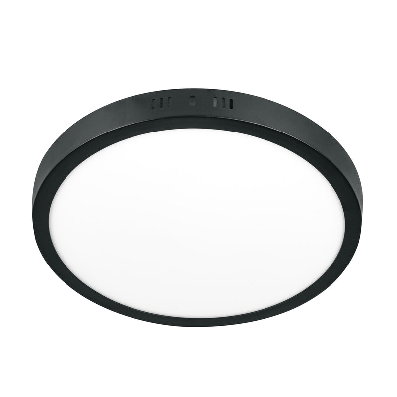 Luminario de LED 24 W redondo tipo plafón luz de día, negro