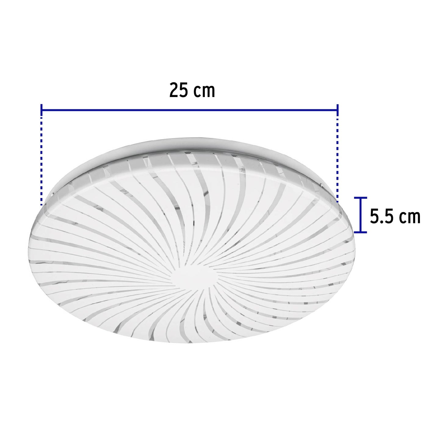 Plafón redondo, decorativo, 15W, 6500K, LED