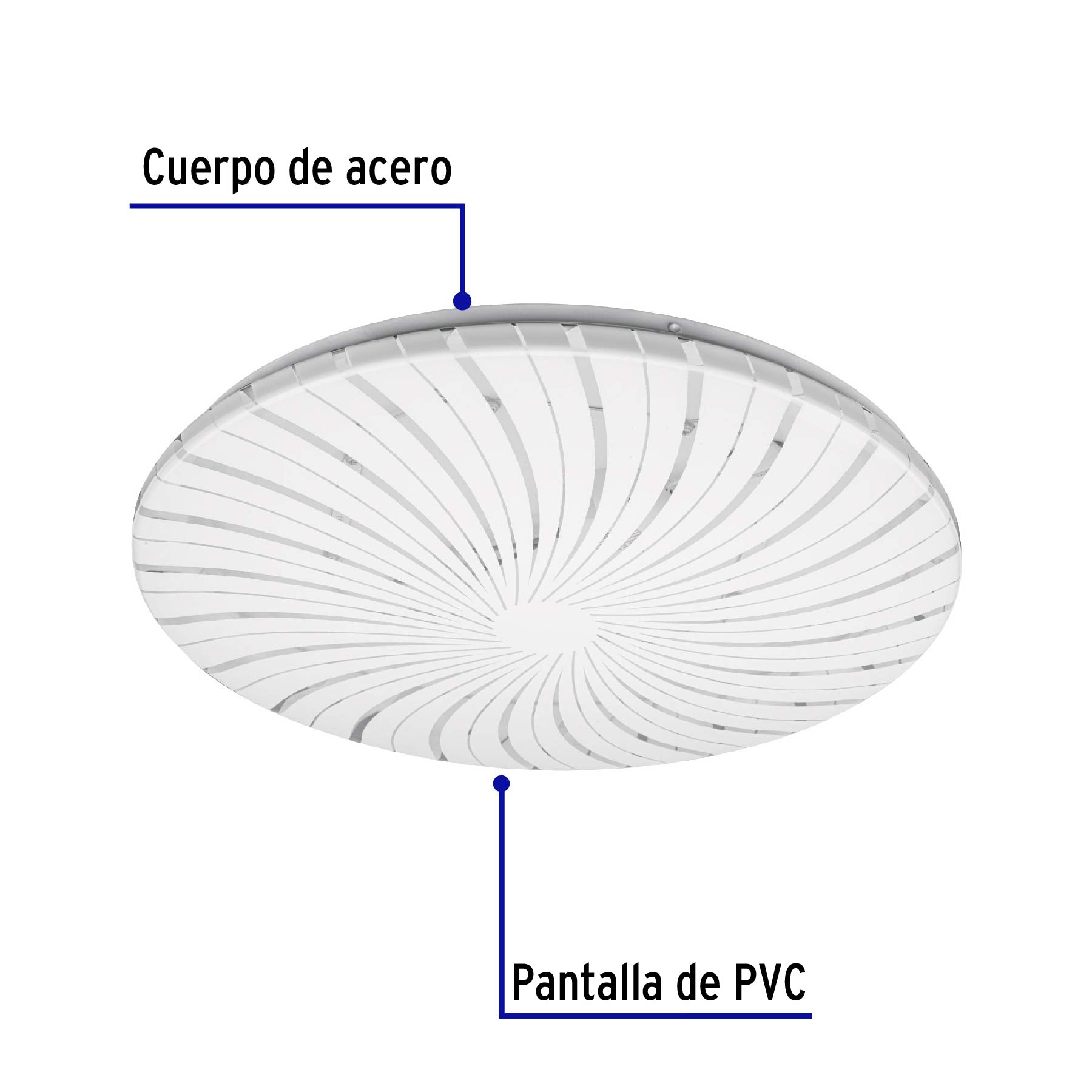 Plafón redondo, decorativo, 22W, 6500K, LED