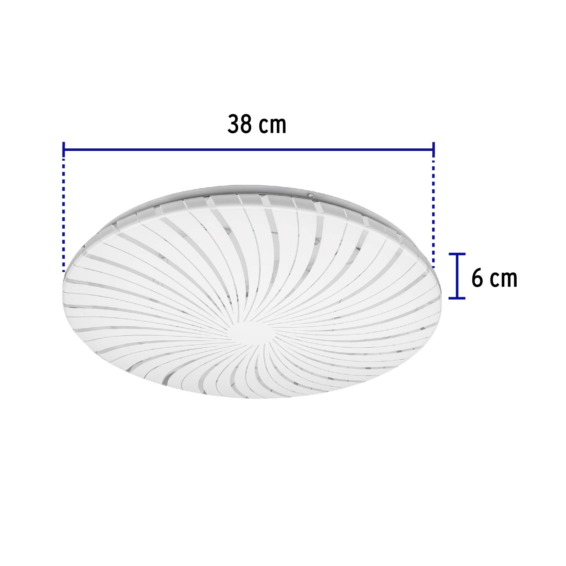 Plafón redondo, decorativo, 22W, 6500K, LED