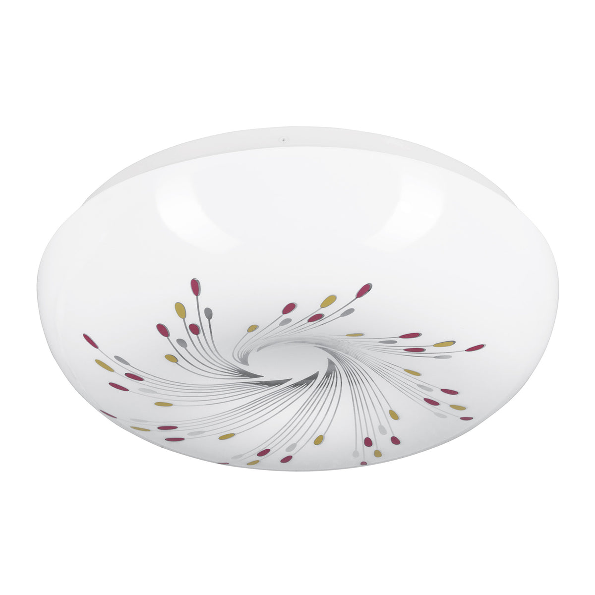 Plafón redondo, decorativo, diseño de espirales, 18 W, LED