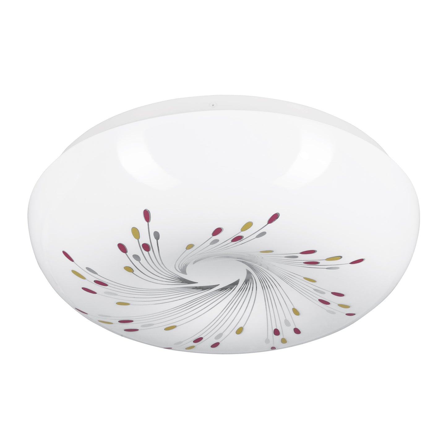 Plafón redondo, decorativo, diseño de espirales, 18 W, LED