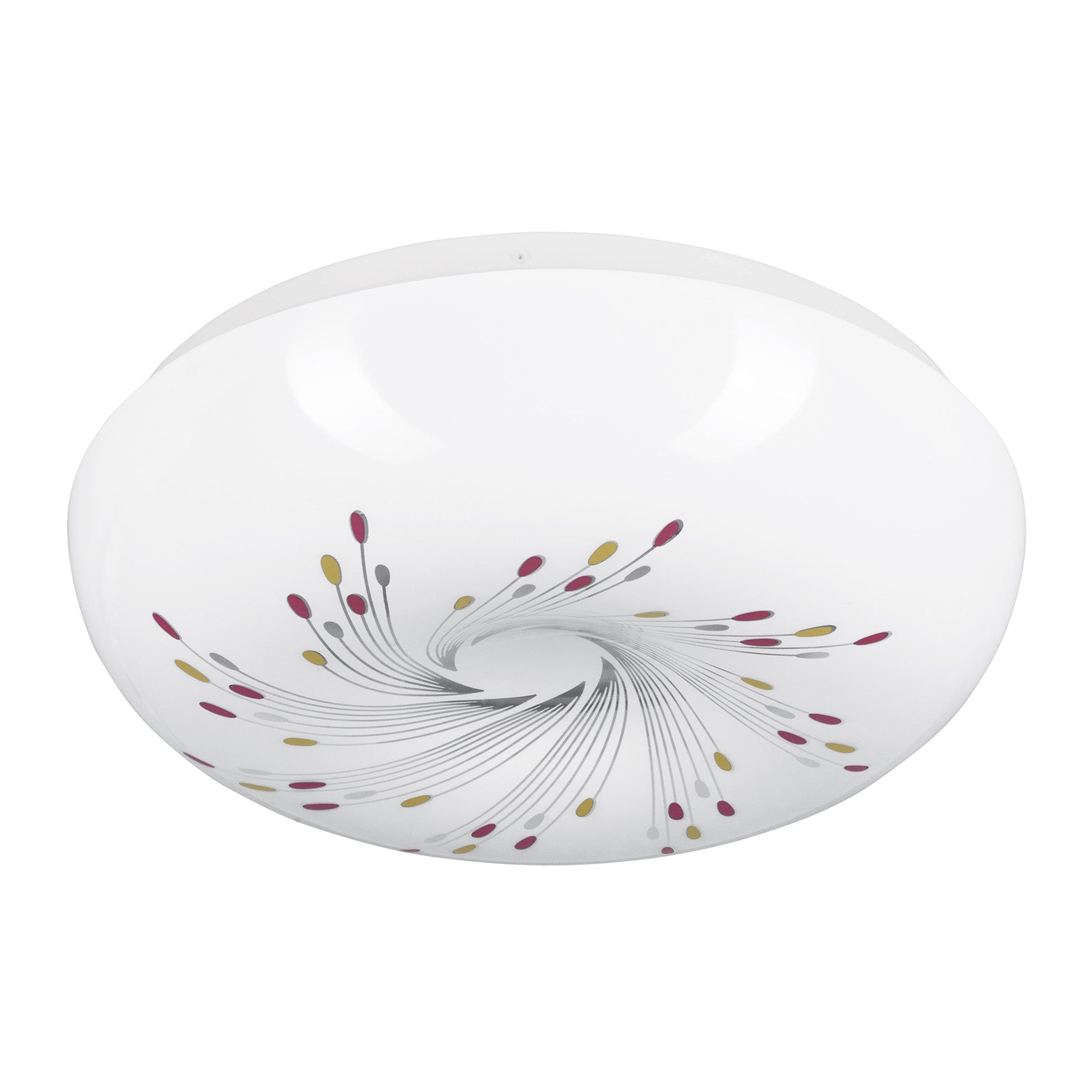 Plafón redondo, decorativo, diseño de espirales, 18 W, LED