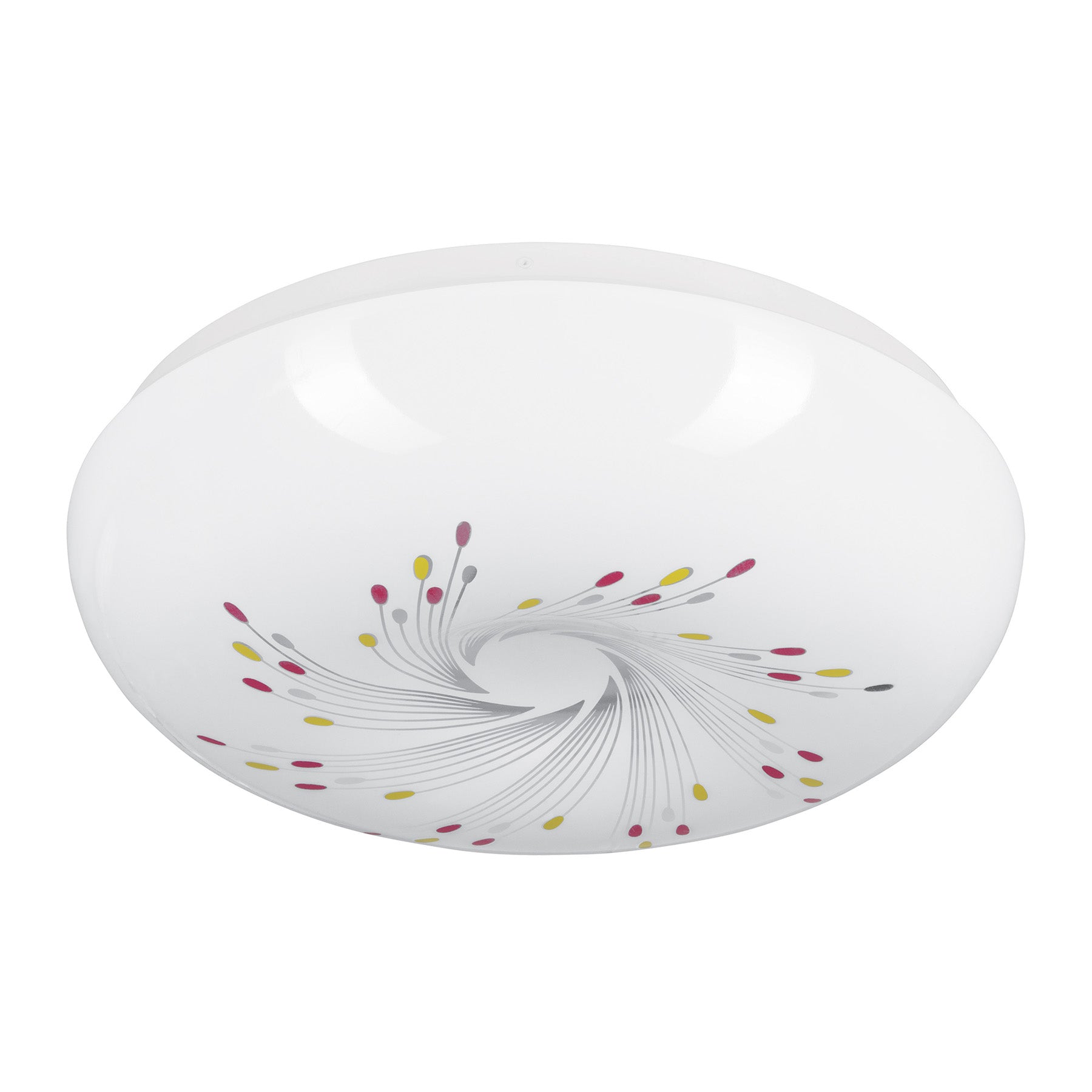 Plafón redondo, decorativo, diseño de espirales, 22 W, LED