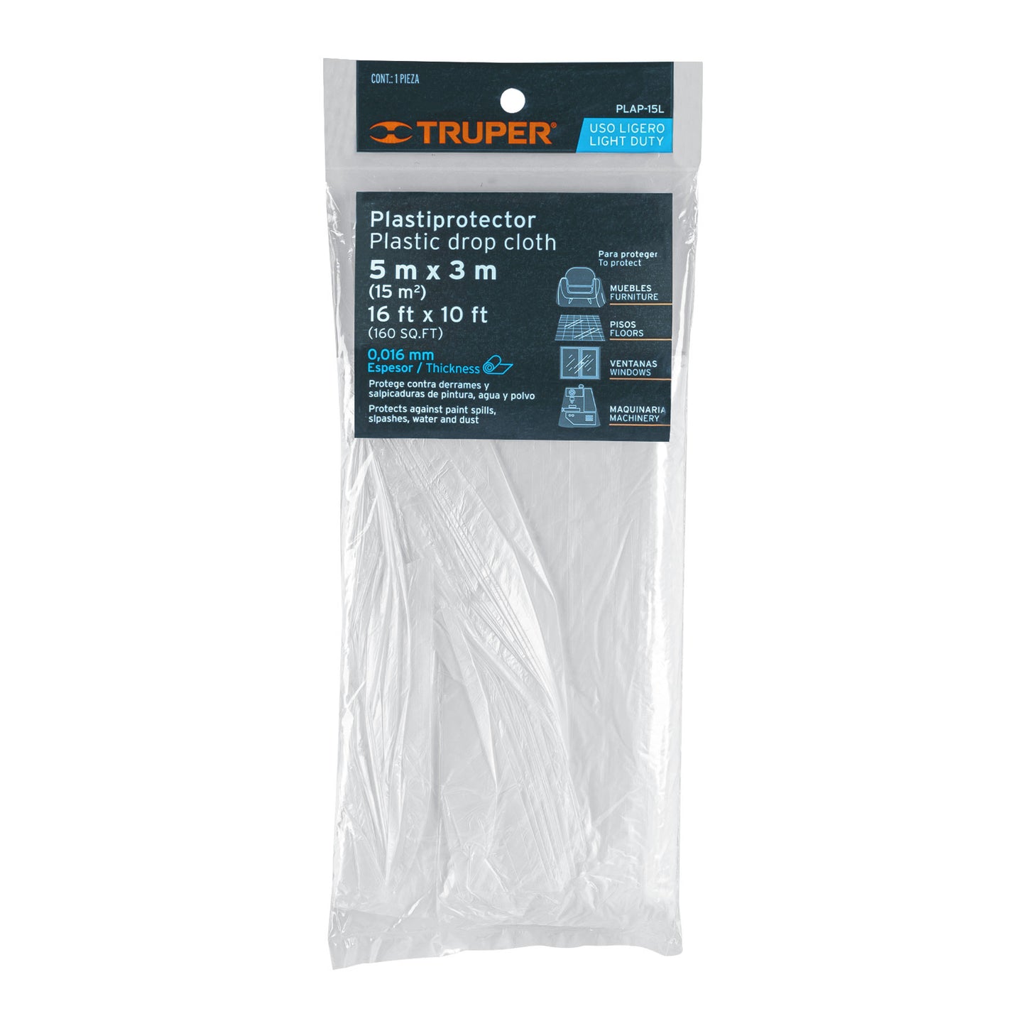 Plastiprotector 15 m, uso ligero