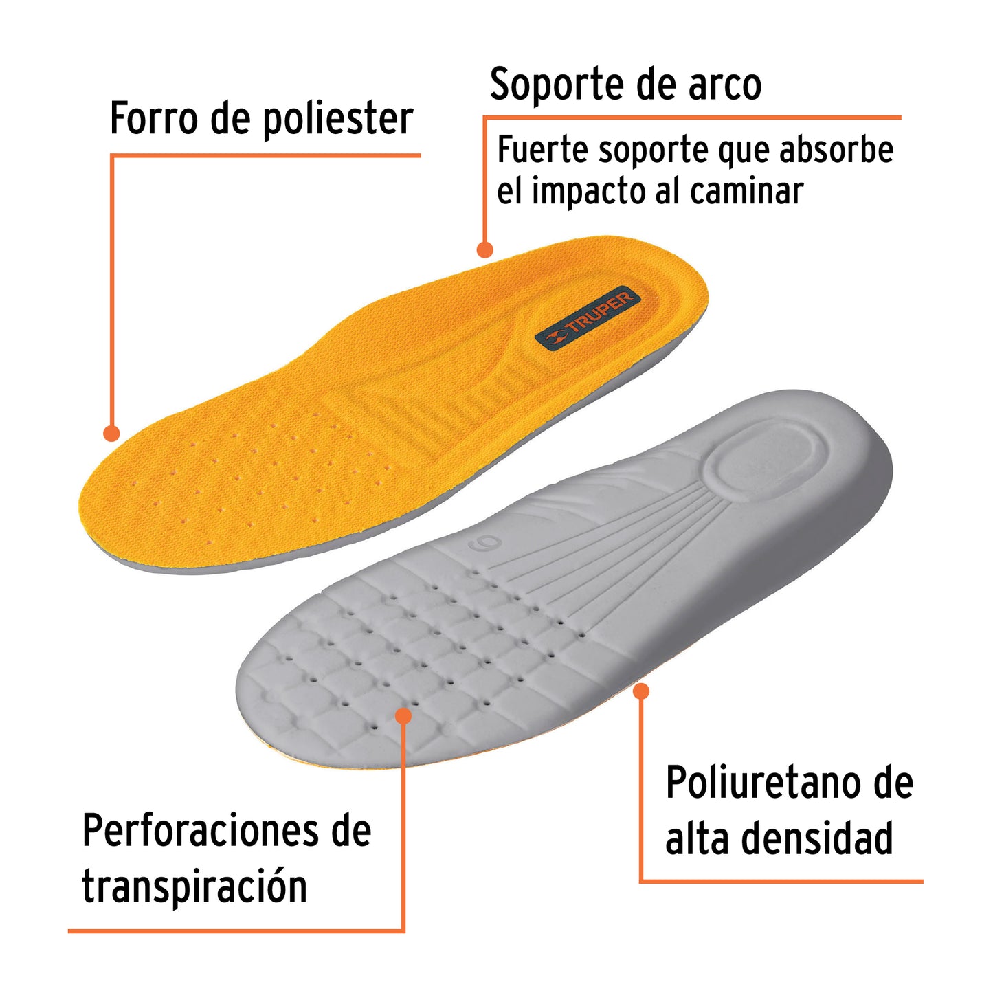 Plantillas de poliuretano para zapato talla 30