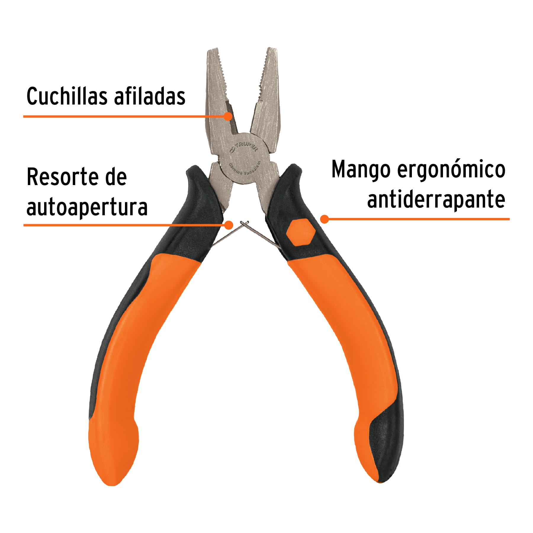 Pinza de electricista 5", mango Comfort Grip