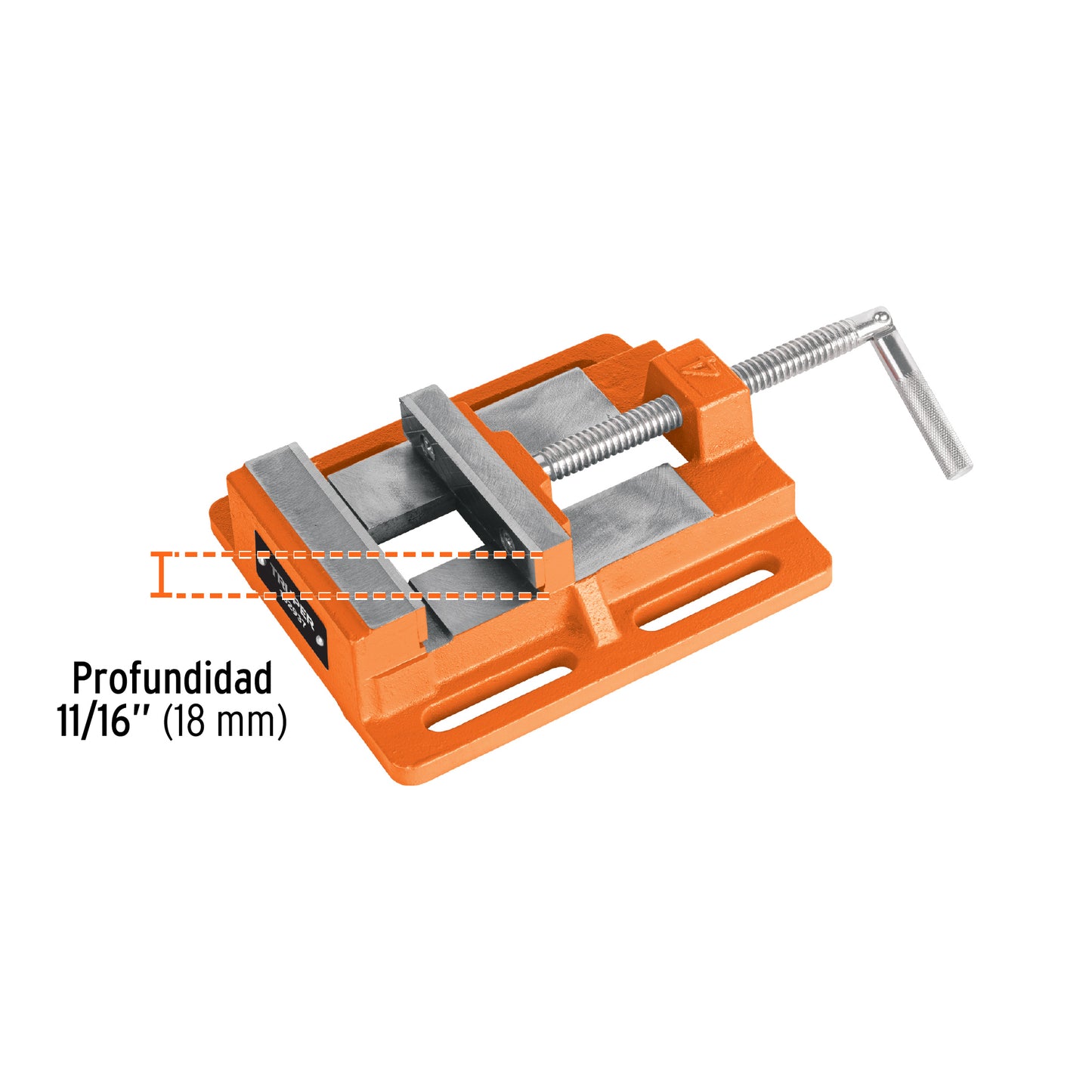Prensa morsa plana 100 mm, Truper