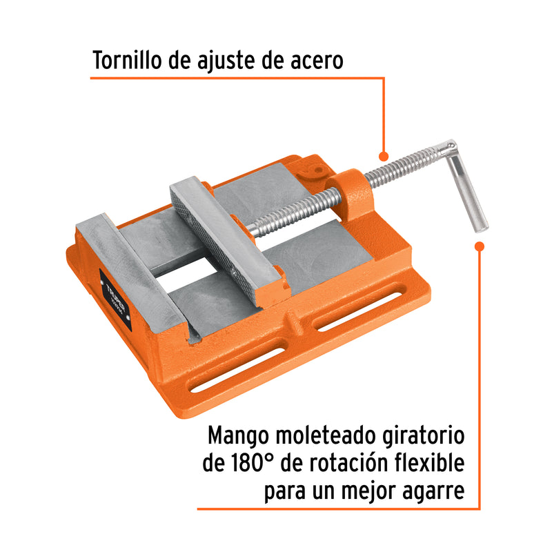 Prensa morsa plana 150 mm, Truper