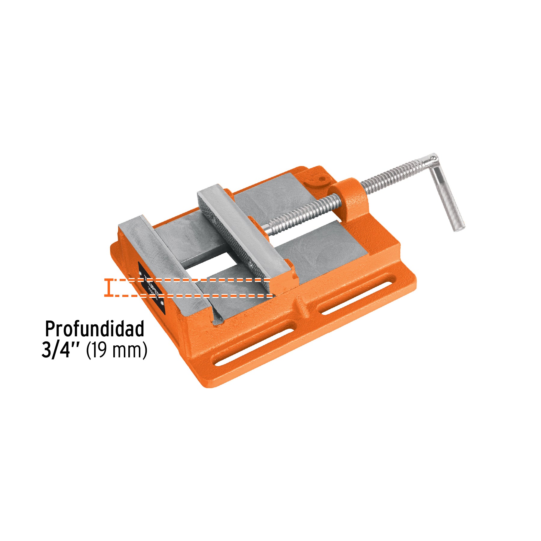 Prensa morsa plana 150 mm, Truper