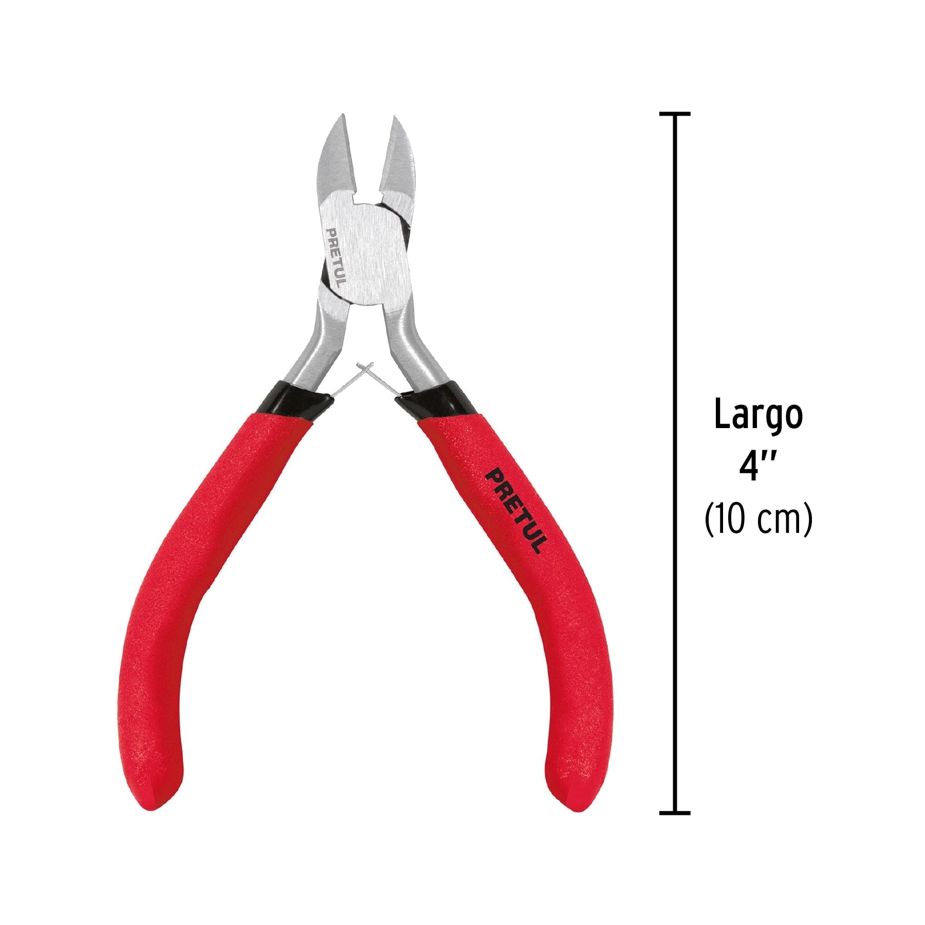 Pinza miniatura corte diagonal 4", pretul