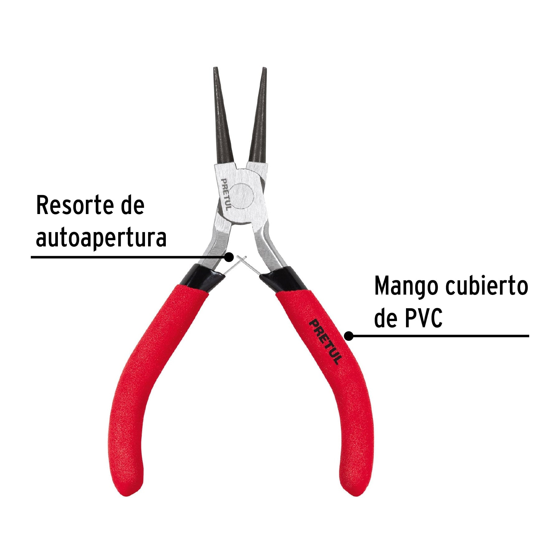 Pinza de punta redonda, 5",Pretul