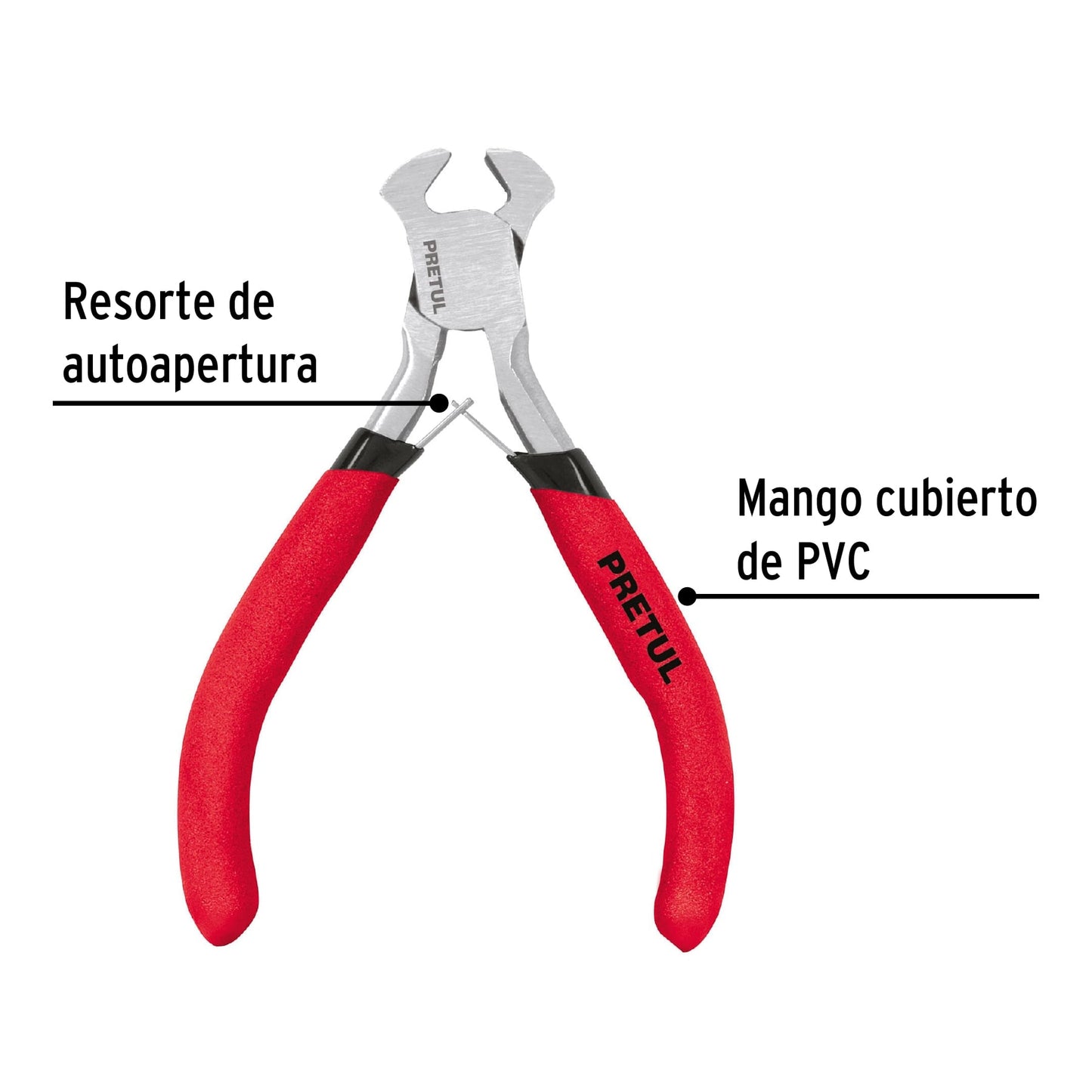 Pinza miniatura, pretul, tipo tenaza, 4"