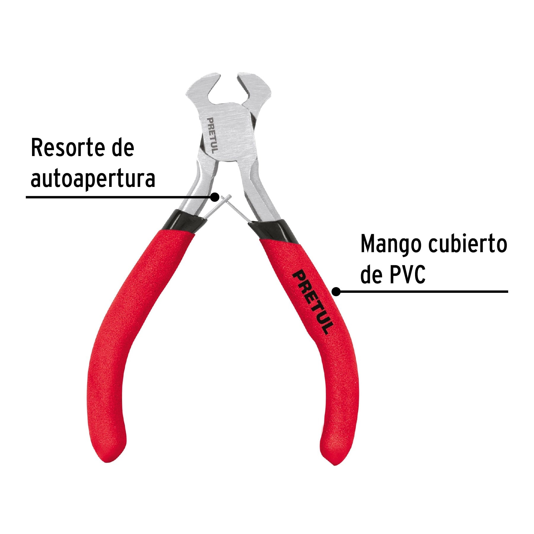 Pinza miniatura, pretul, tipo tenaza, 4"
