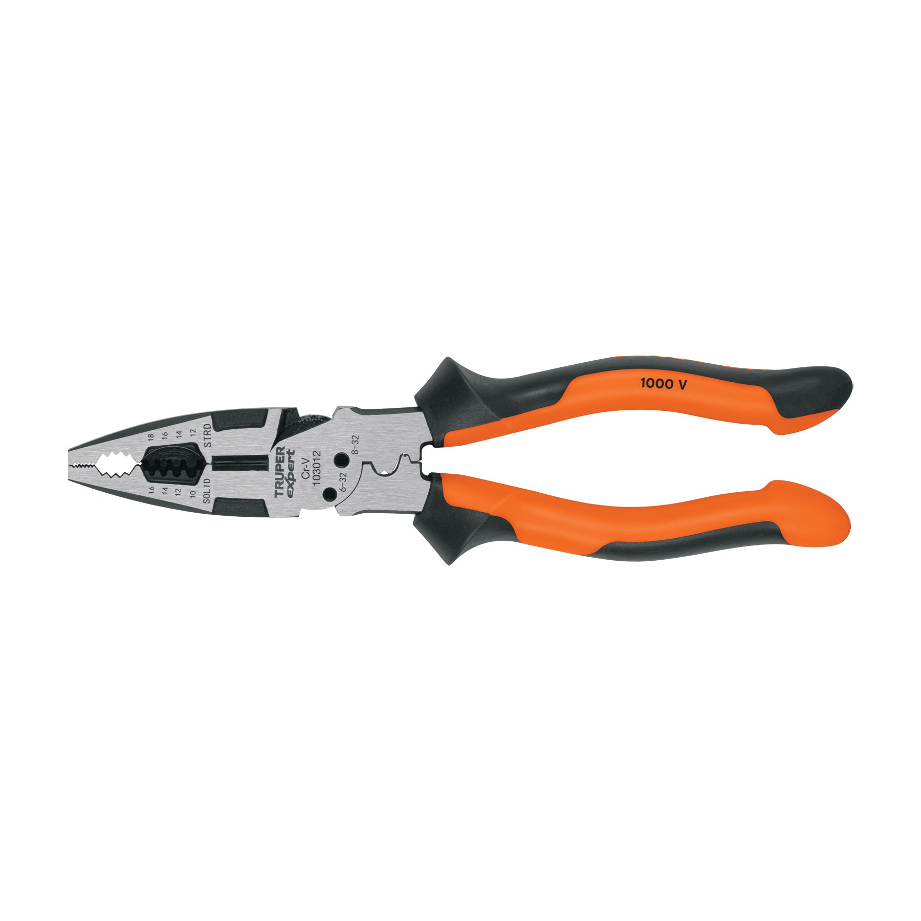 Pinza multiuso 8' electricista, comfort grip, Truper Expert