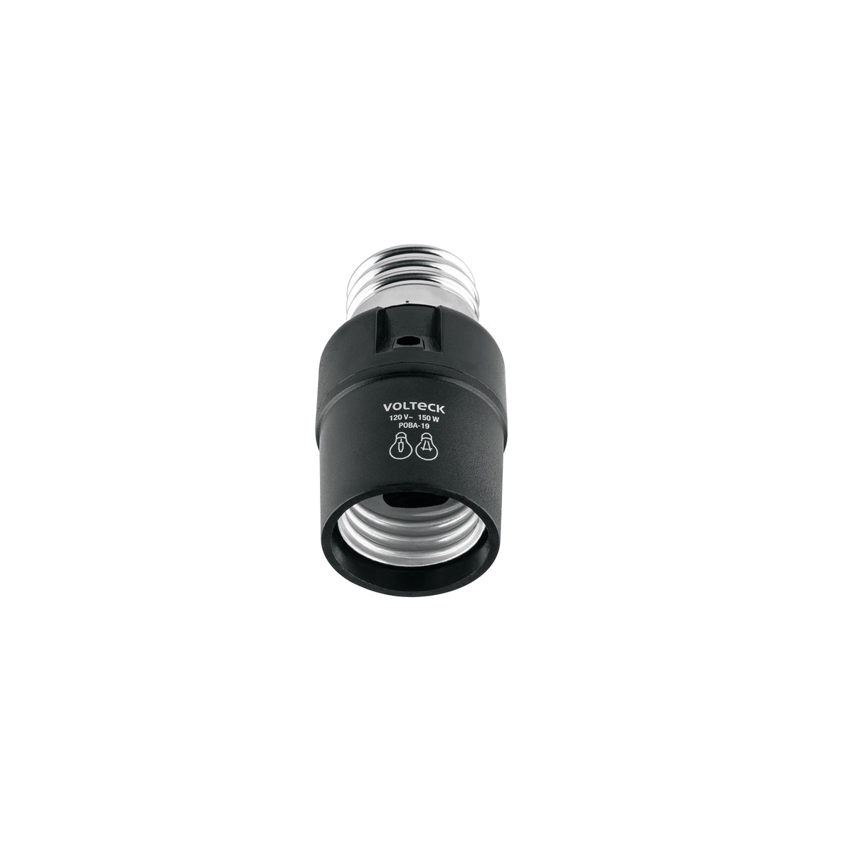 Portalámpara de PVC, con sensor de luz, Volteck