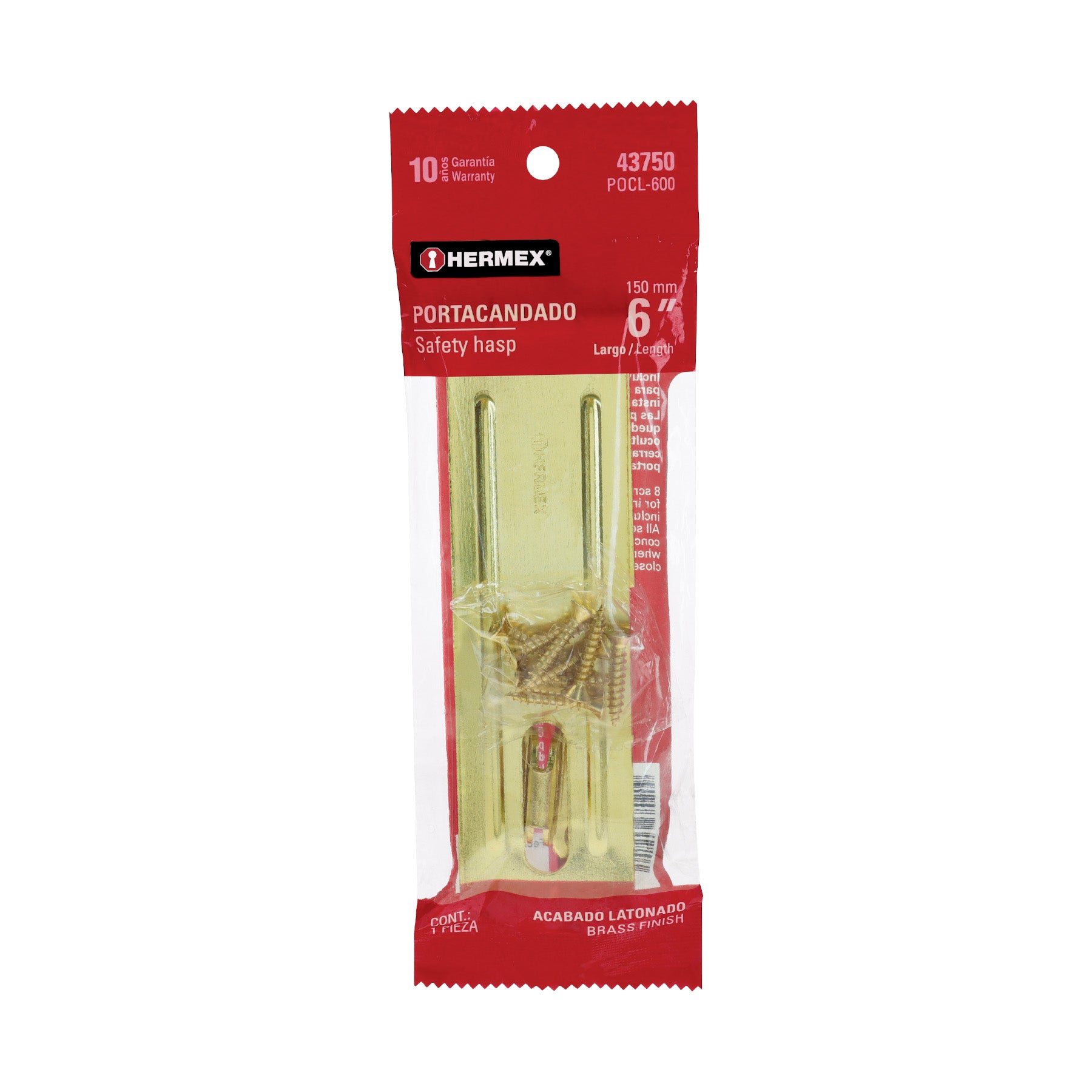 Portacandado latonado 6"