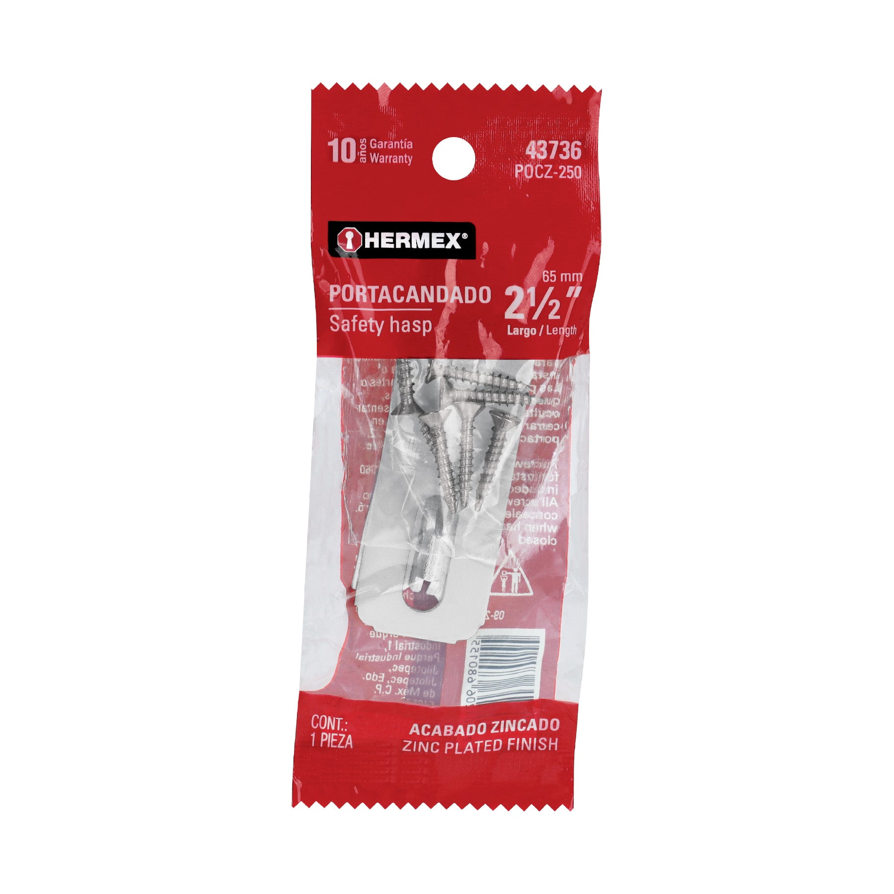 Portacandado acero zincado 2-1/2"