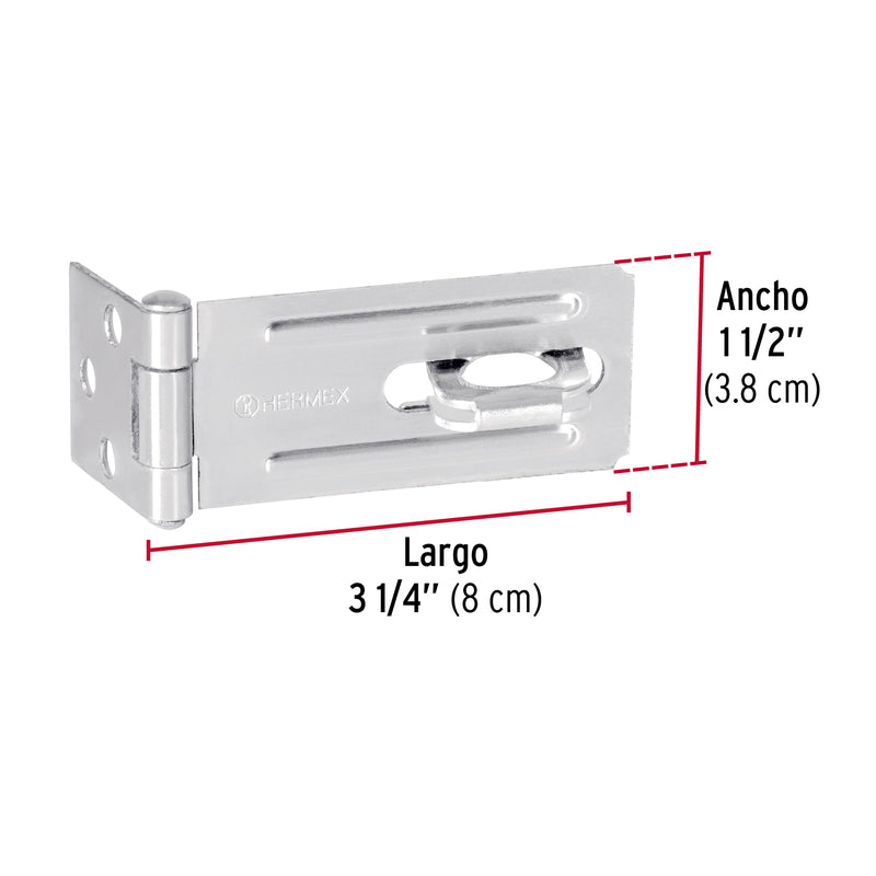 Portacandado acero zincado 3-1/4"