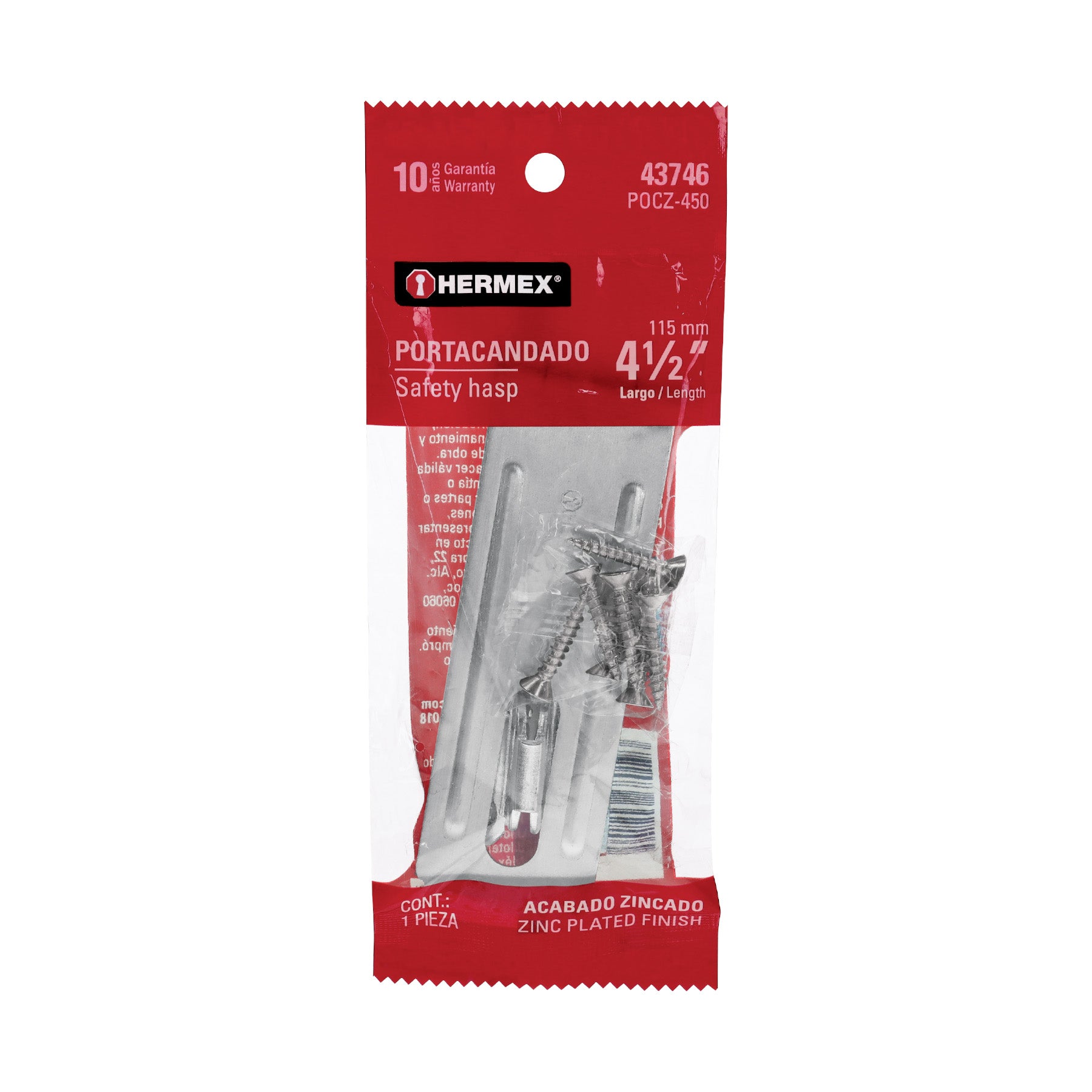 Portacandado acero zincado 4-1/2"