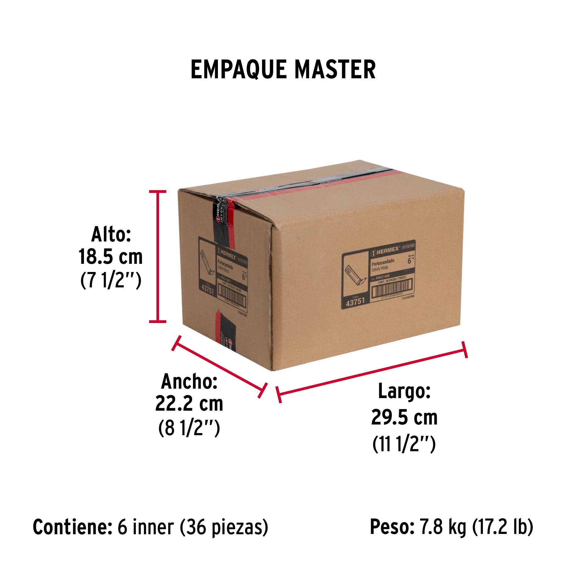 Portacandado acero zincado 6"