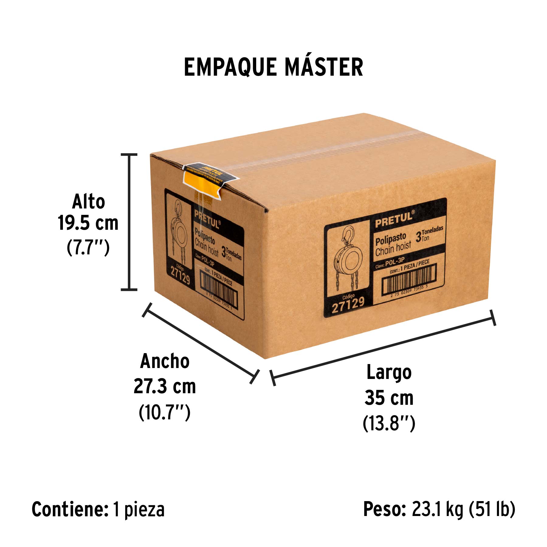 Polipasto de cadena de 3 ton, Pretul