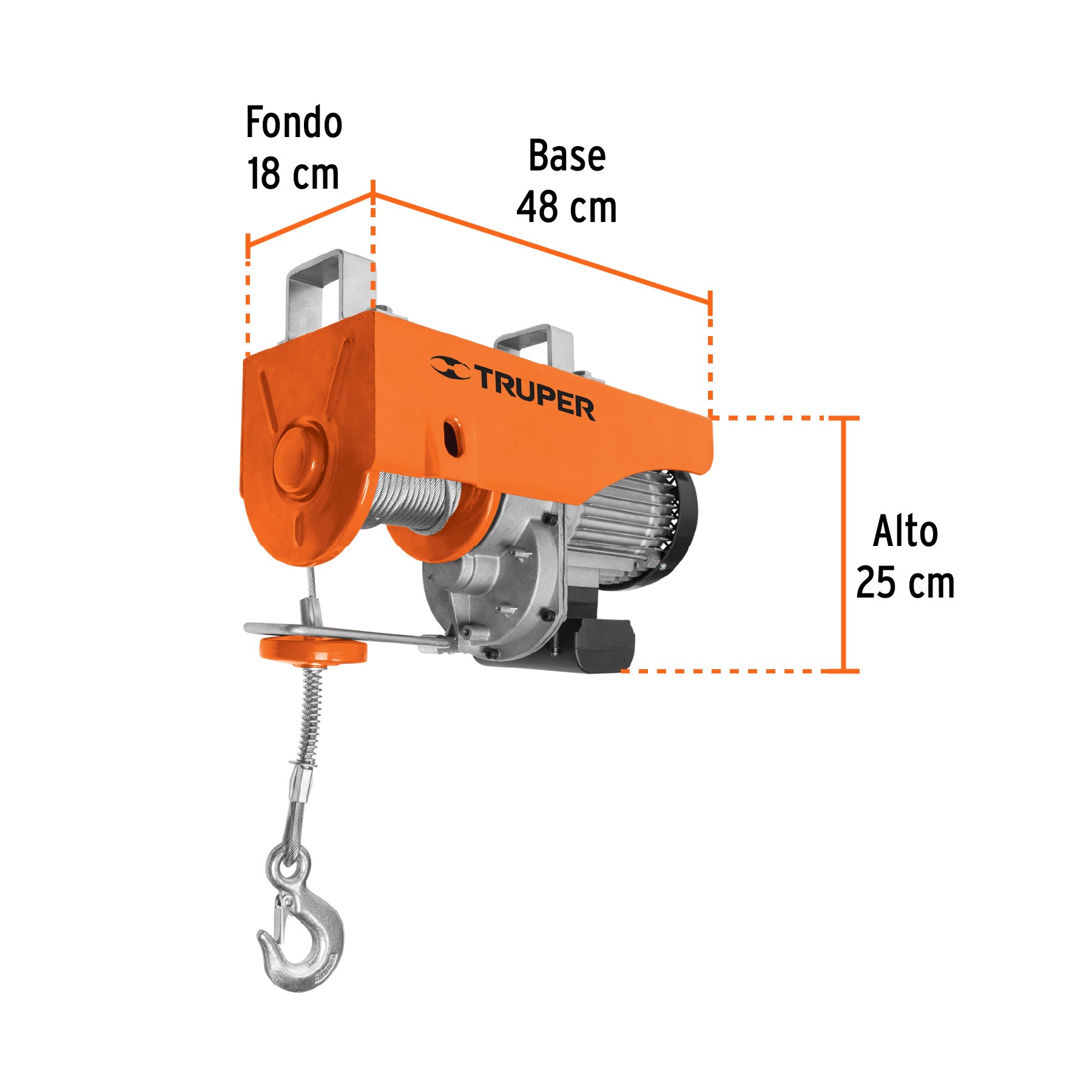 Polipasto eléctrico, 1000 kg