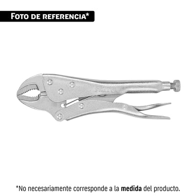 Pinza de presión 5", mordaza curva, pretul