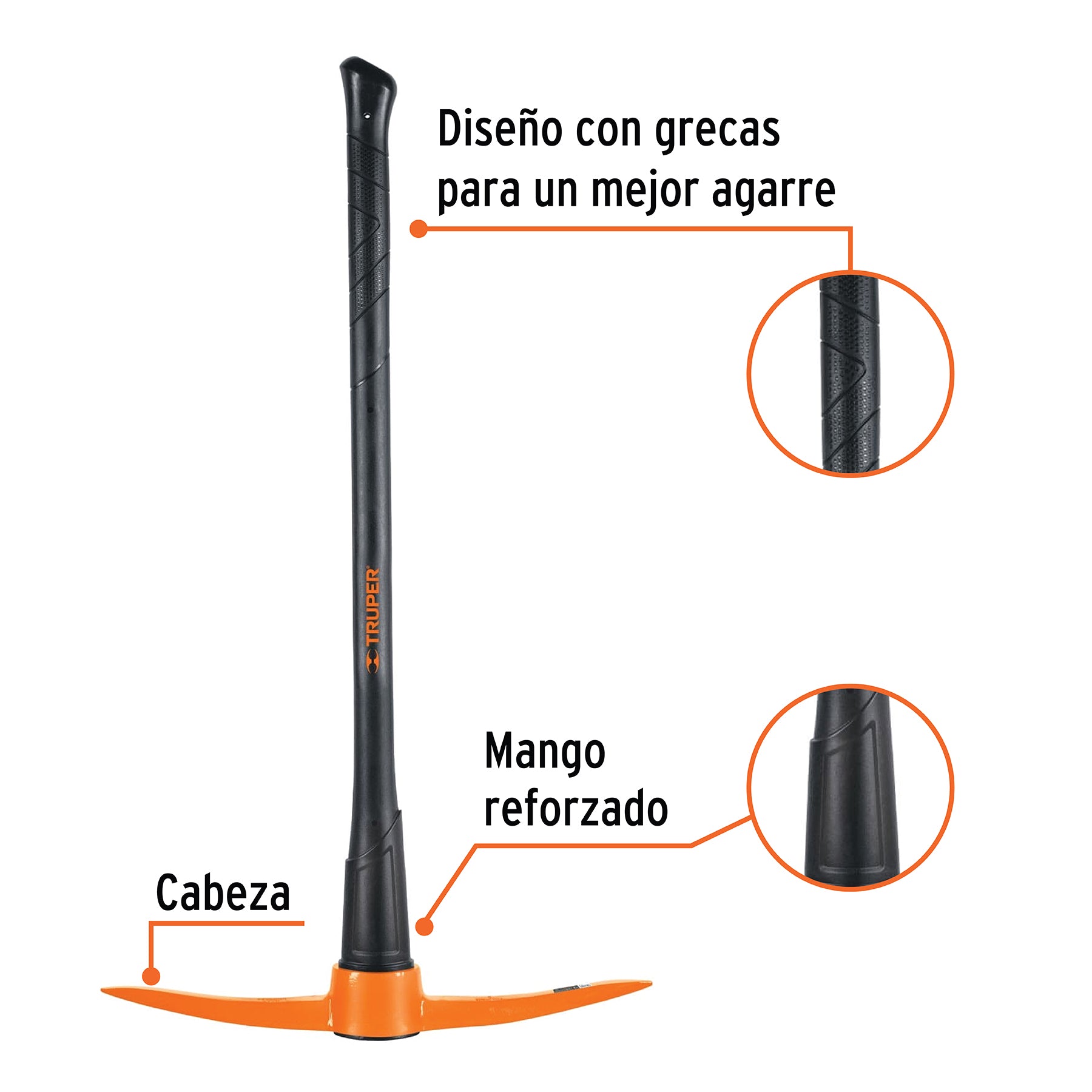 Pico-pico 5 lbs mango de madera 36"