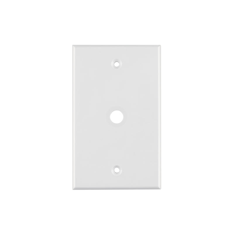 Placa de ABS pasacable, Standard, blanco, Volteck