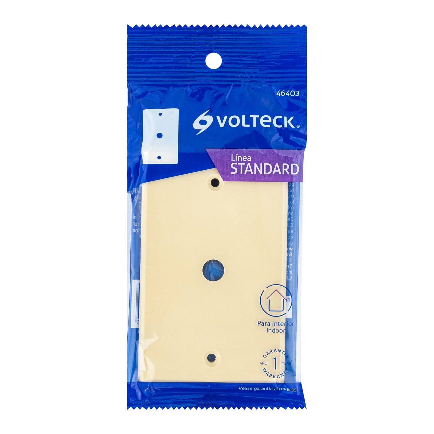 Placa pasacable, de ABS, línea Standard