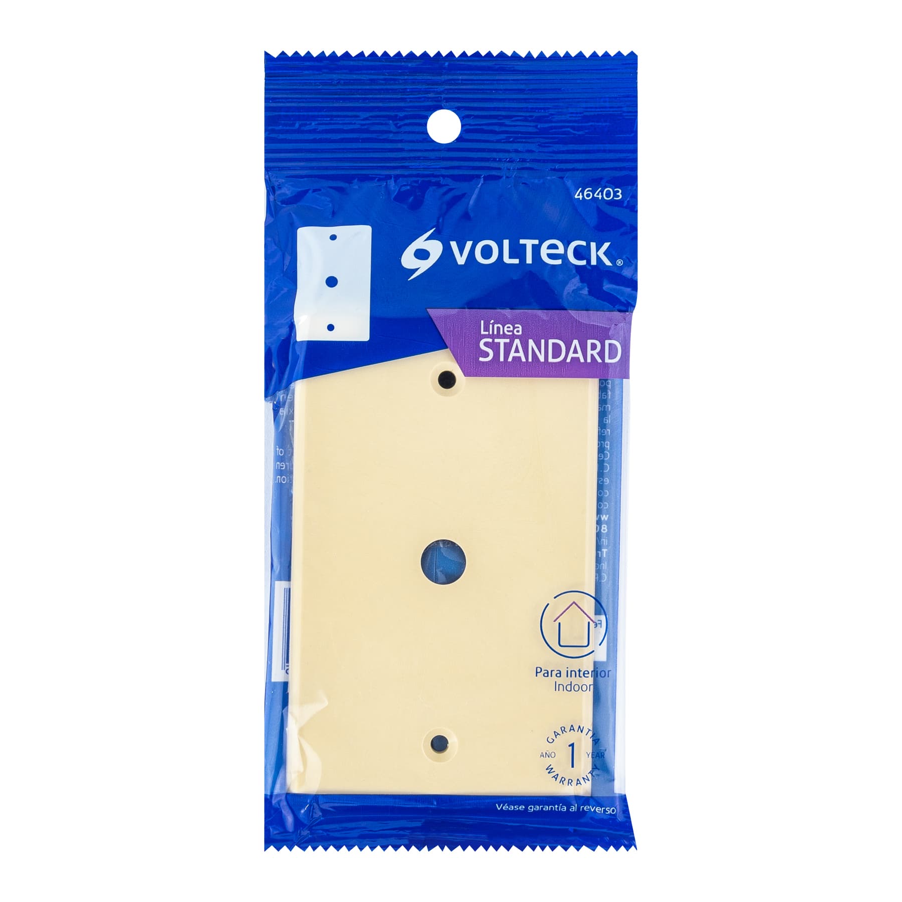 Placa pasacable, de ABS, línea Standard