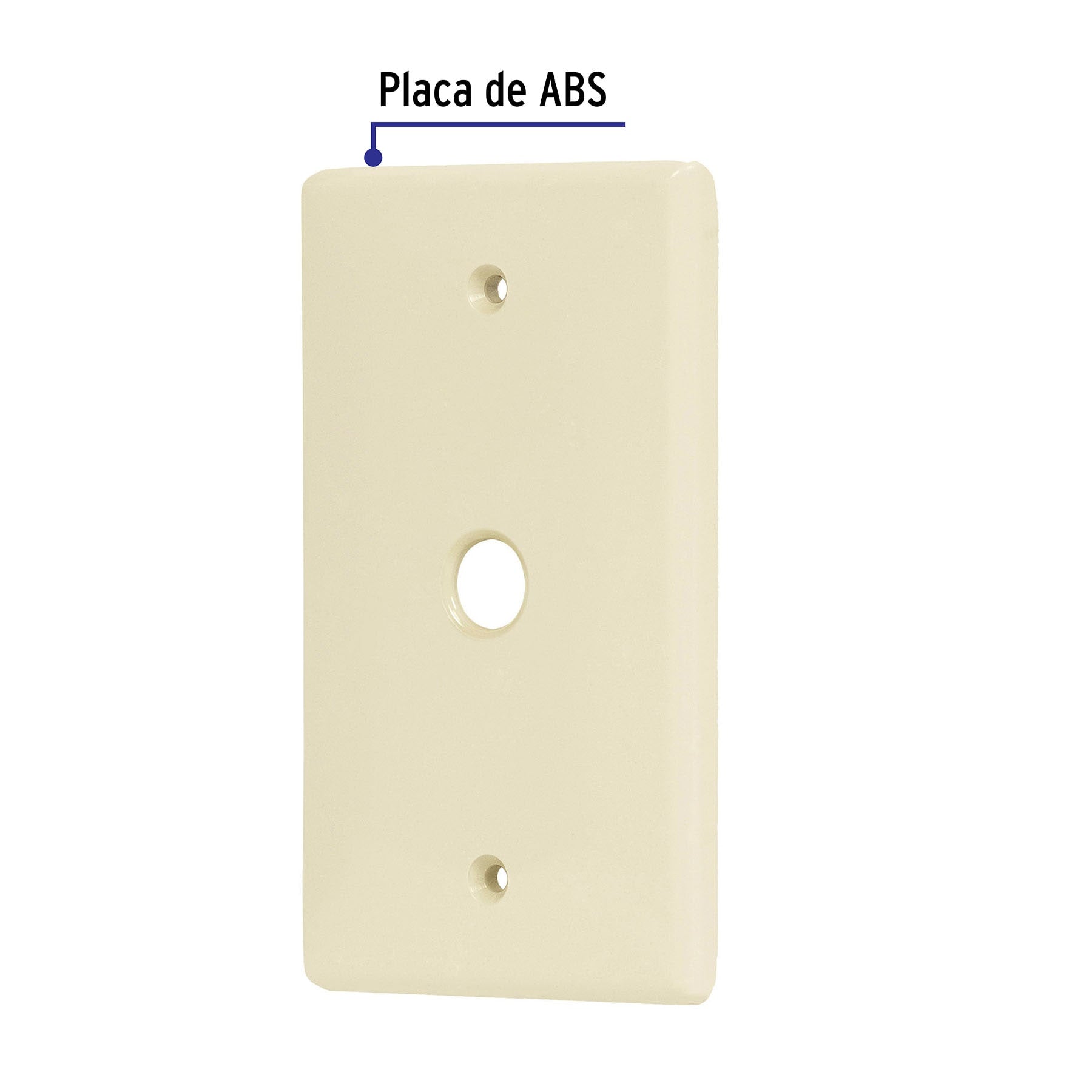 Placa pasacable, de ABS, línea Standard