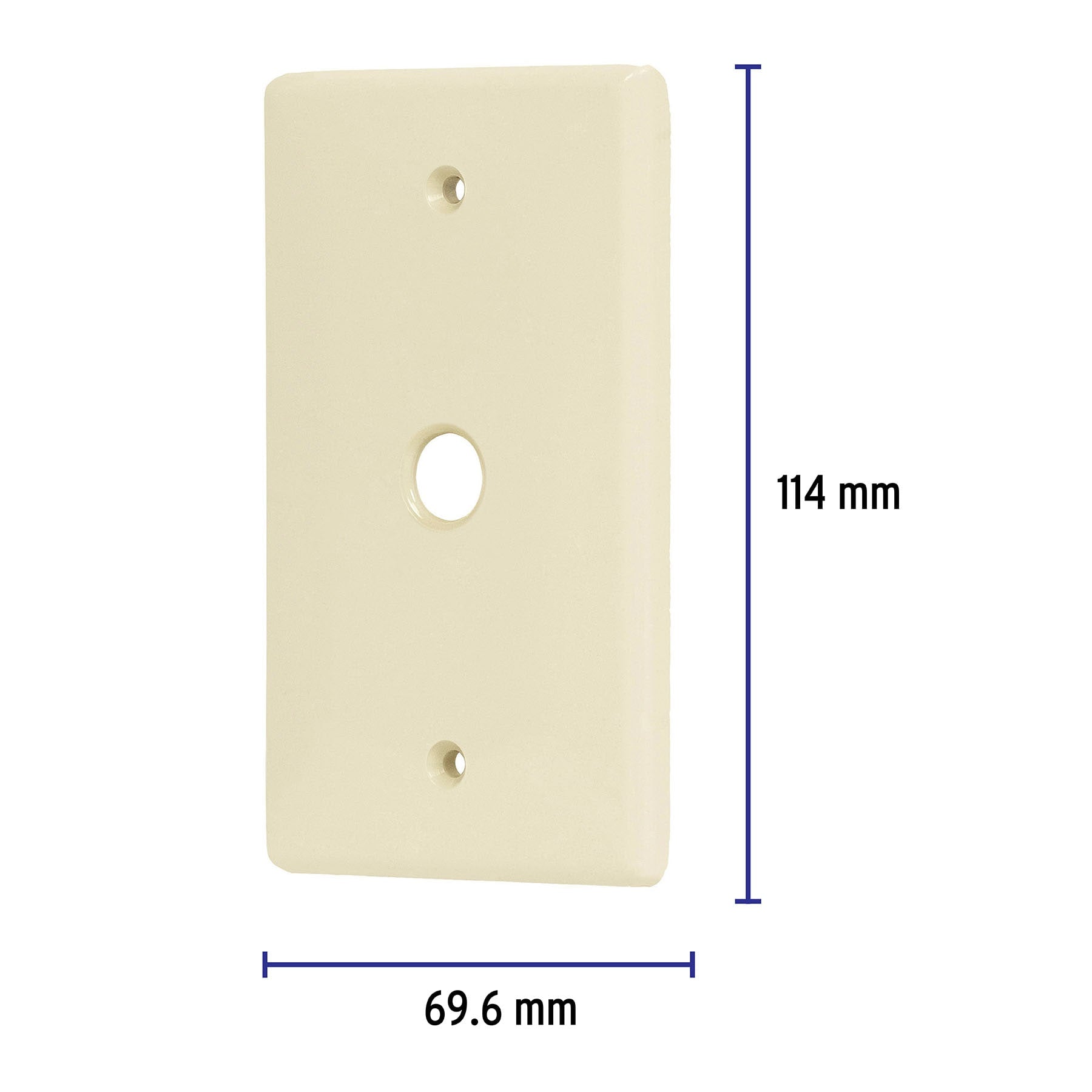 Placa pasacable, de ABS, línea Standard